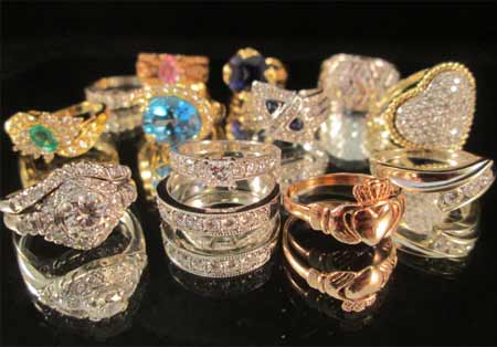 Estate Jewelry Diamond and Gold Rings