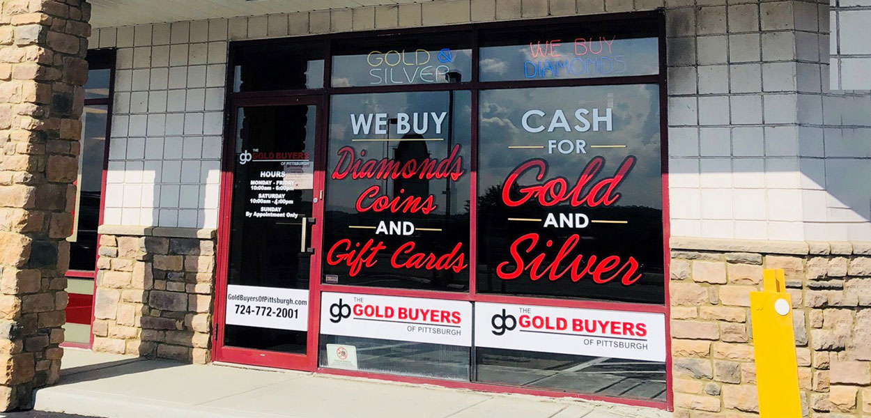 The Gold Buyers of Pittsburgh, Cranberry Township, 20120 Route 19, Cranberry Township, PA 16066, precious metals buyer.